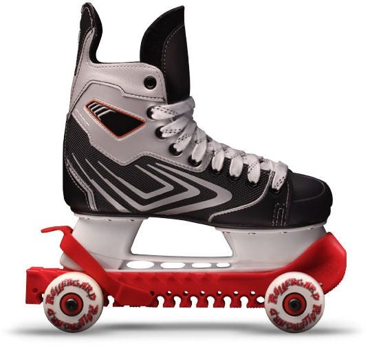 RollerGard Hockey Skate Guards with Wheels, Red J7