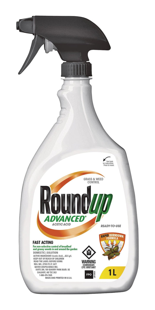 RoundUp Advanced Ready-To-Use Grass & Weed Control Spray, 1-L S5