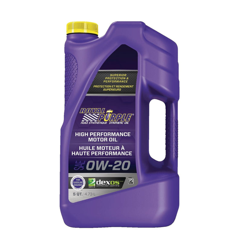 Royal Purple High Performance 0W20 Synthetic Engine/Motor Oil, 4.73-L V9