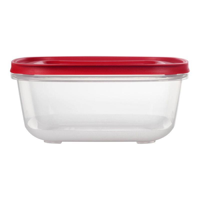 Rubbermaid Easy Store Square Plastic Food Storage Container, Stackable, 14-Cup D9