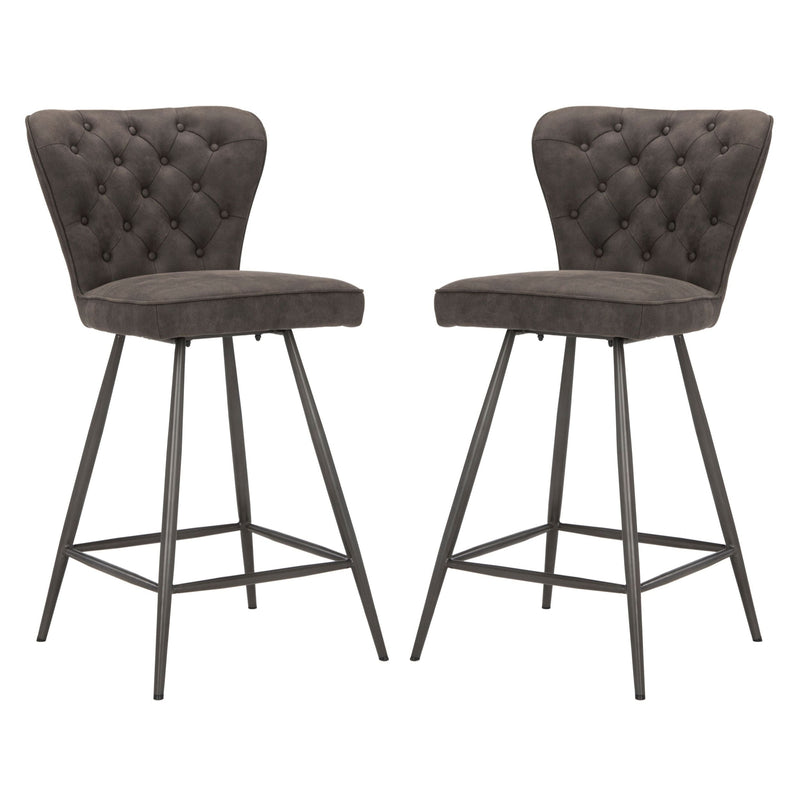 Safavieh Ashby Counter Stool, Set of 2, Grey H1