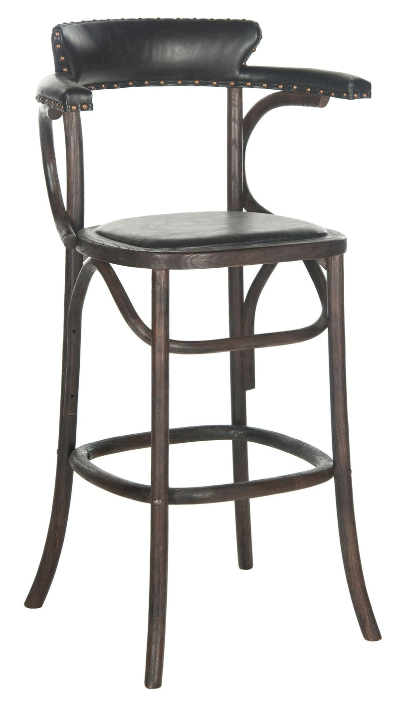 Safavieh Kenny Bar Stool, Antique Black W1