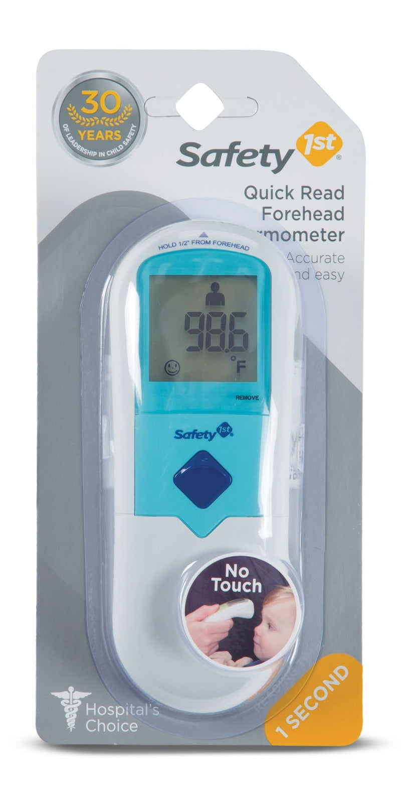 Safety 1st Quick Read Forehead Thermometer, Blue S7