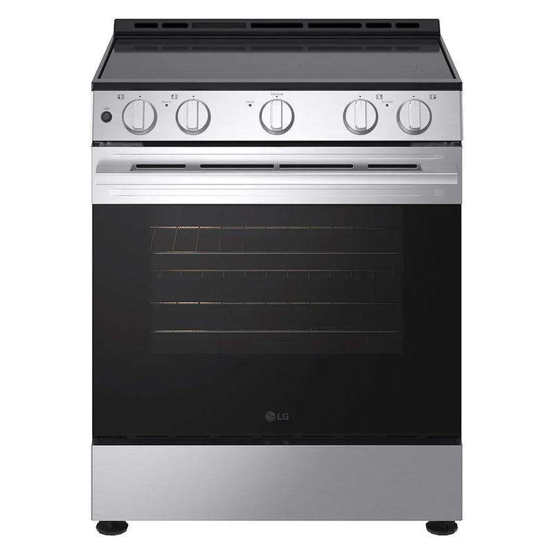 Samsung 80 Series 30 in. 6.3 cu ft. Stainless Steel Electric Slide-in Range with Air Fry and True Convection R1
