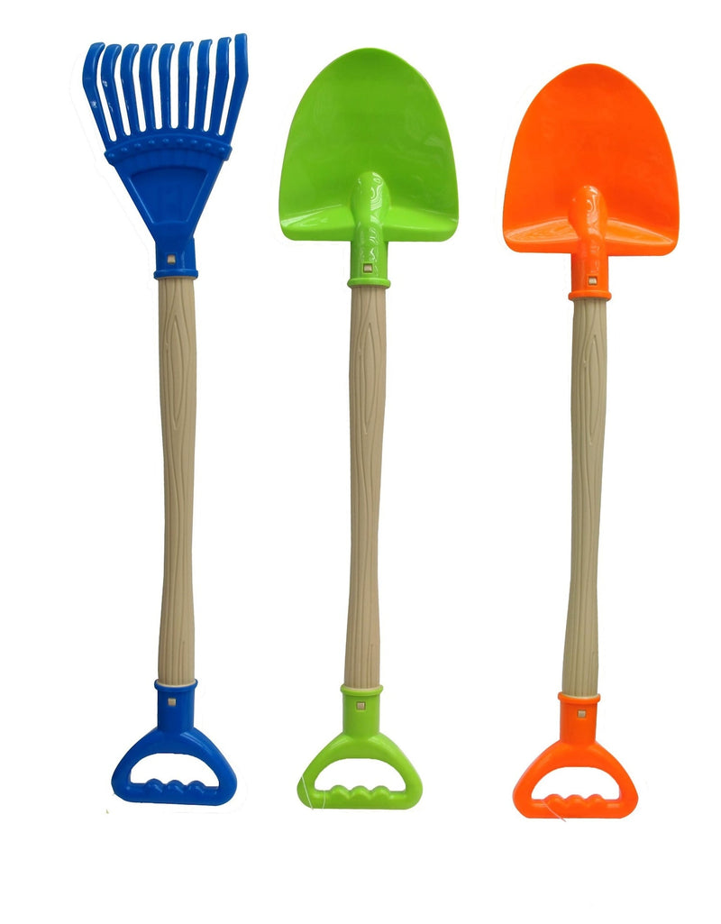 Sand Plastic Garden Shovel, Blue/Green/Orange, Assorted, Ages 2+, for Summer/Beach Activities M9