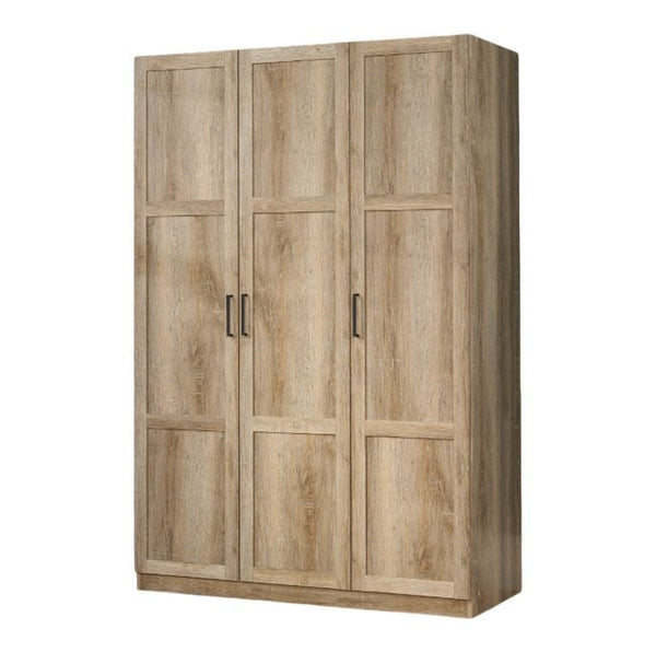 Sauder 3 Door Wardrobe, Shaker Oak C2