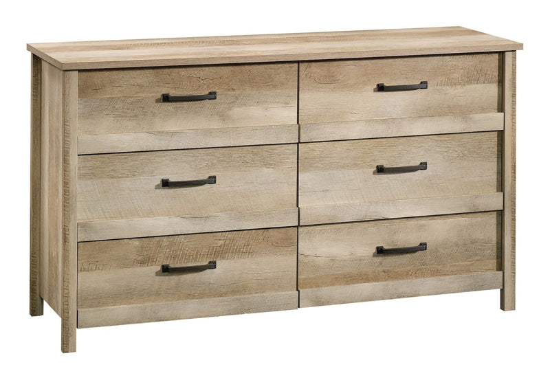 Sauder Cannery Bridge 6-Drawer Double Dresser/Chest Bedroom Storage, Lintel Oak Finish N6