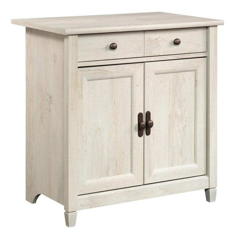 Sauder Edge Water 2-Door Storage Cabinet With Adjustable Shelf, Chalked Chestnut Finish W5