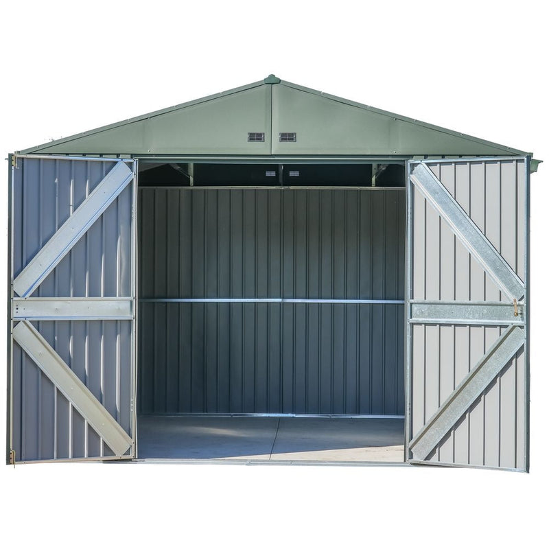 Scotts Lawn Care 10x12-ft Green Corrosion-Resistant Storage Shed J6