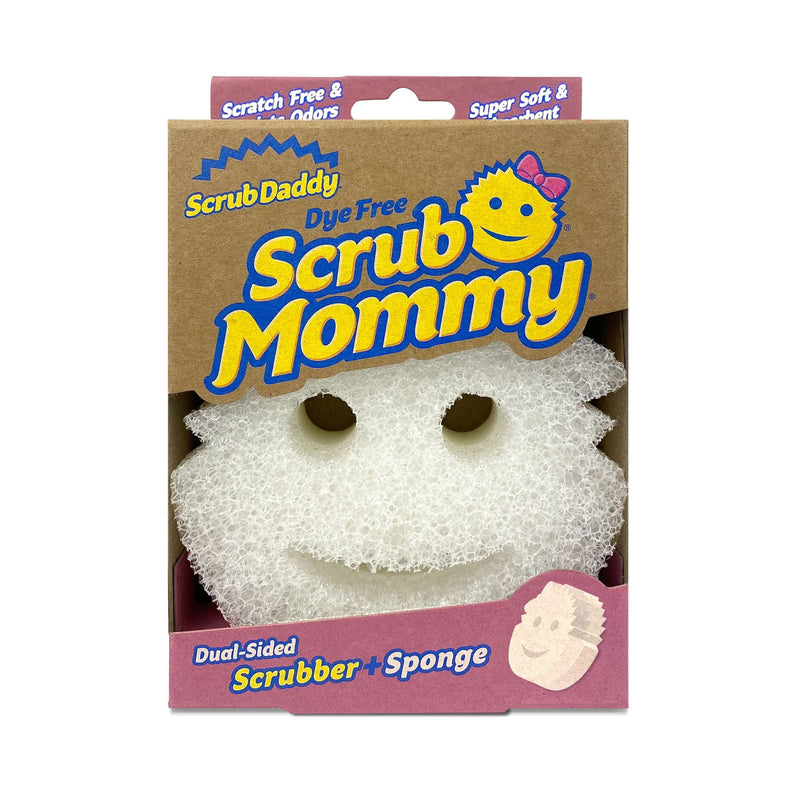 Scrub Daddy Dye Free Mommy Dual-Sided Scrubber & Sponge N0
