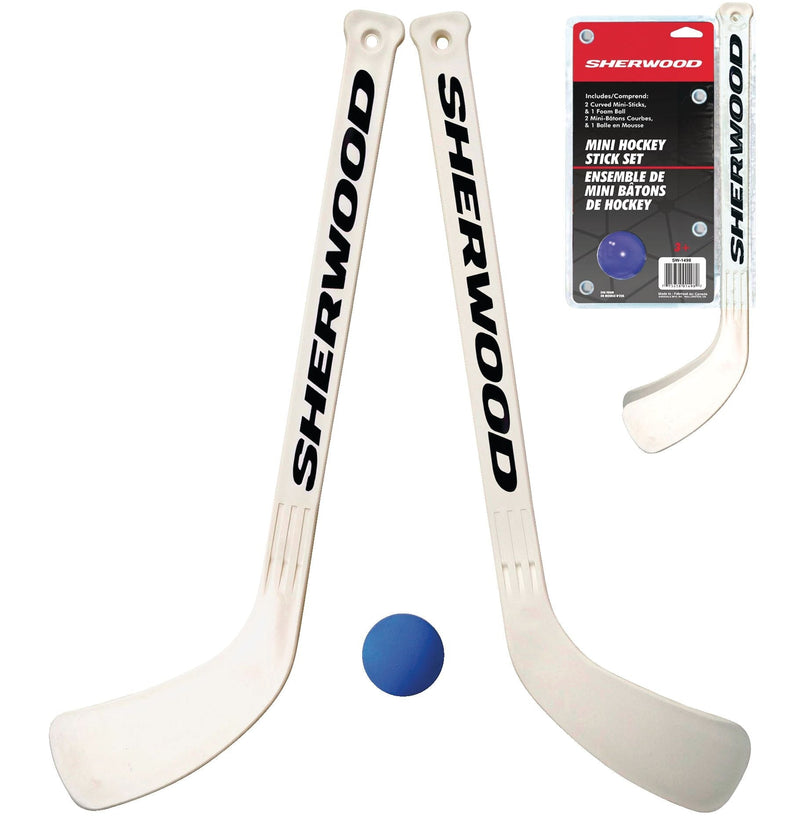 Sherwood Curved Mini Hockey Sticks and Ball Set, 3-pc X3