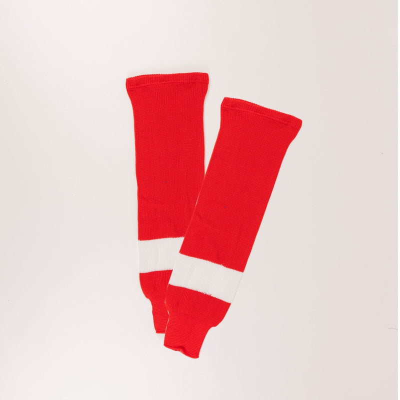 Sherwood NHL Knit Hockey Socks, Detroit Red Wings, Red/White, Assorted Sizes G8