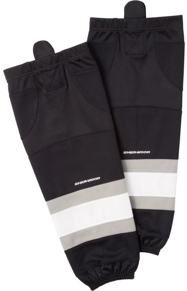 Sherwood NHL Performance Hockey Socks, Los Angeles Kings, Black/White/Silver, Assorted Sizes X8