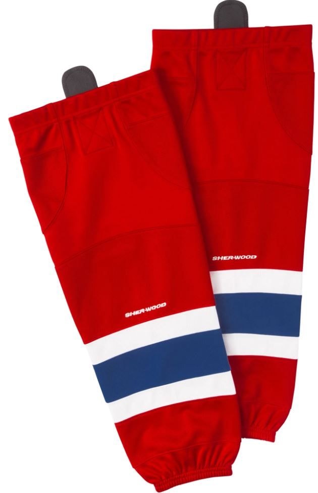 Sherwood NHL Performance Hockey Socks, Montreal Canadiens, Red/Navy/White, Assorted Sizes W8