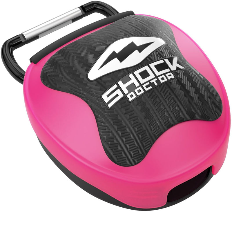 Shock Doctor Mouthguard Case, Pink/Black, One Size Fits Most L2