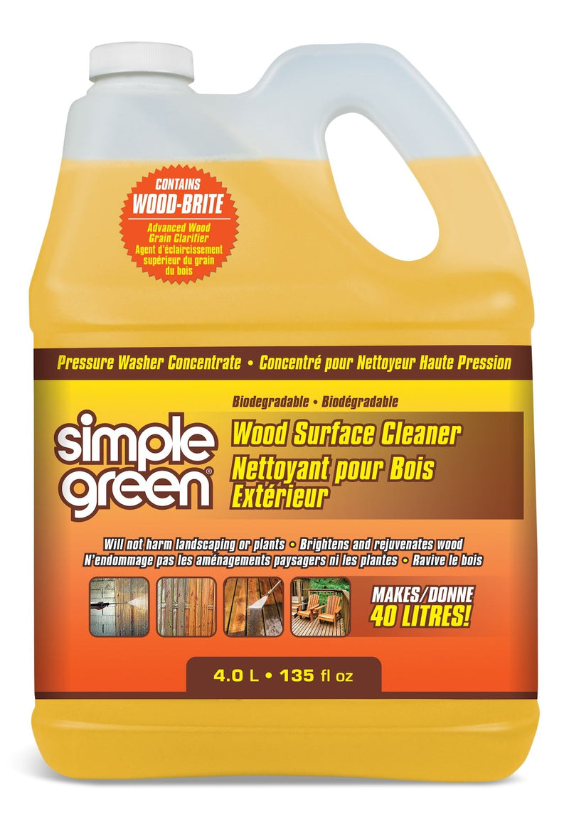 Simple Green Wood Surface Concentrate Pressure Washer Detergent, 4L P3