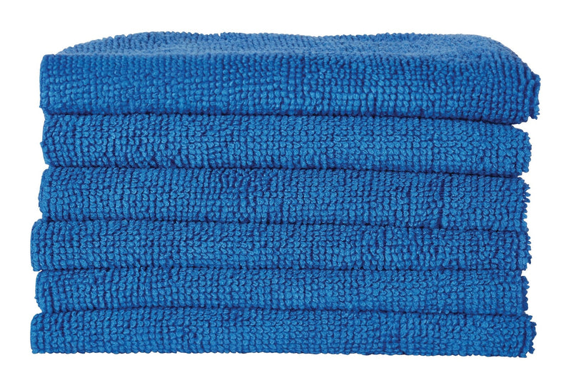 Simplicite All-Purpose Machine Washable Microfibre Cloths, Blue, 40-pk B8