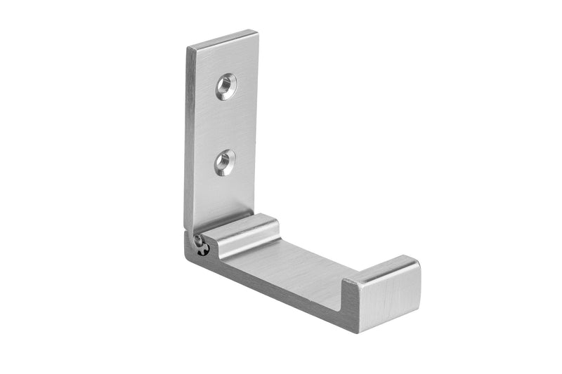Single Metal Flip Hook, Brushed Nickel X4