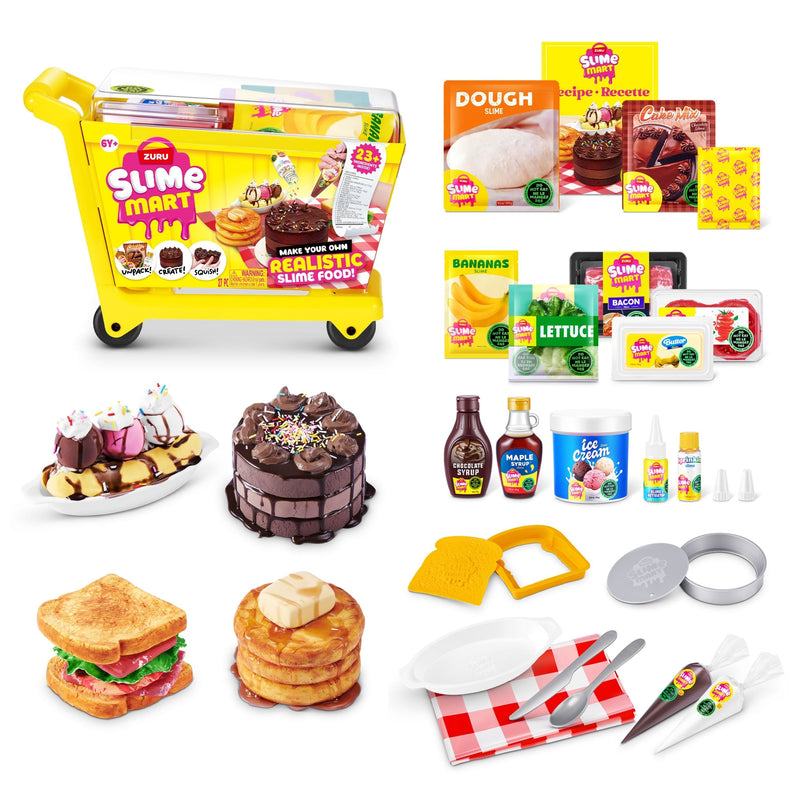 Slime Mart Shopping Cart Series 1, Playset, Yellow Q1