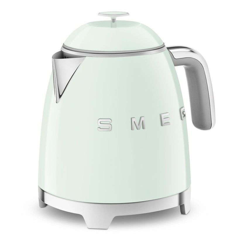 Smeg 50's 1400W Retro Style Electric Mini Countertop Kettle with Cordless Base, Pastel Green, 0.8-L N6