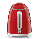 Smeg 50's 1400W Retro Style Electric Mini Countertop Kettle with Cordless Base, Red, 0.8-L
