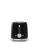 Smeg 50's Retro Style Wide Slot Pop Up Electric Toaster with 6 Settings, 2-Slice, Black