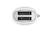 Smeg 50's Retro Style Wide Slot Pop Up Electric Toaster with 6 Settings, 2-Slice, Matte White