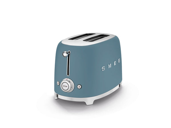 SMEG Compact 2-Slice Traditional Toaster, Storm Blue P7