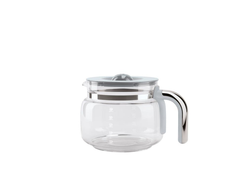 SMEG Glass Carafe with Plastic Handle and Lid, 10-Cup P9