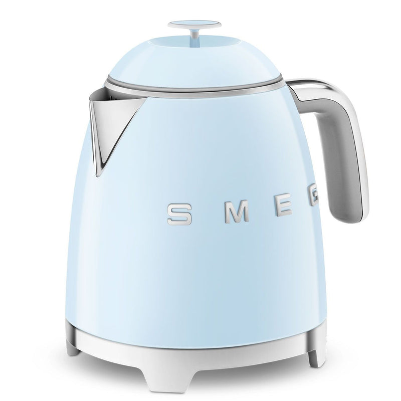 Smeg Retro Style Electric Mini Kettle with Cordless Base, Light Blue, 0.8-L Q4