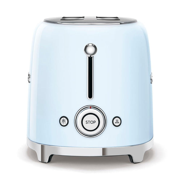 Smeg Retro Style Electric Toaster with Multi-Function Control, Light Blue, 2-Slices L1