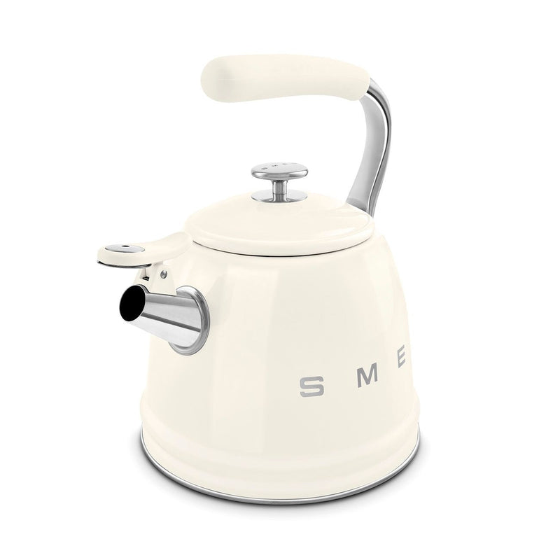 SMEG Traditional Stove Top Whistling Kettle, Cream, 2.3-L G3