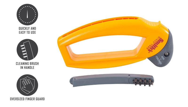 Smiths Axe and Machete Hand Sharpener with Soft-Grip Handle L0