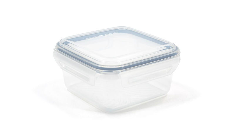 Snaplock Clear Rectangular Clear Food Storage Container with Lid, Nestable, 1.1-L D0