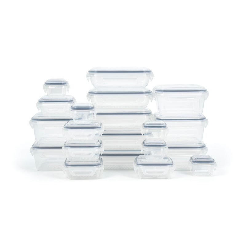 SnapLock Plastic Food Storage Container Set with Airtight Seal, 20 Count K6