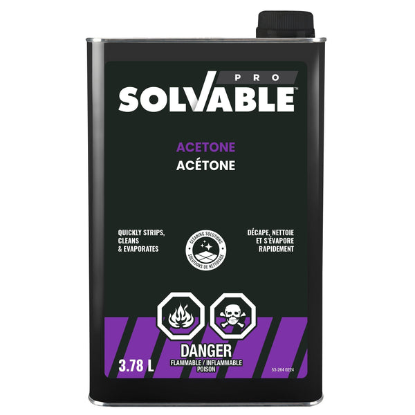 Solvable Professional Grade Acetone, 3.78-L D7