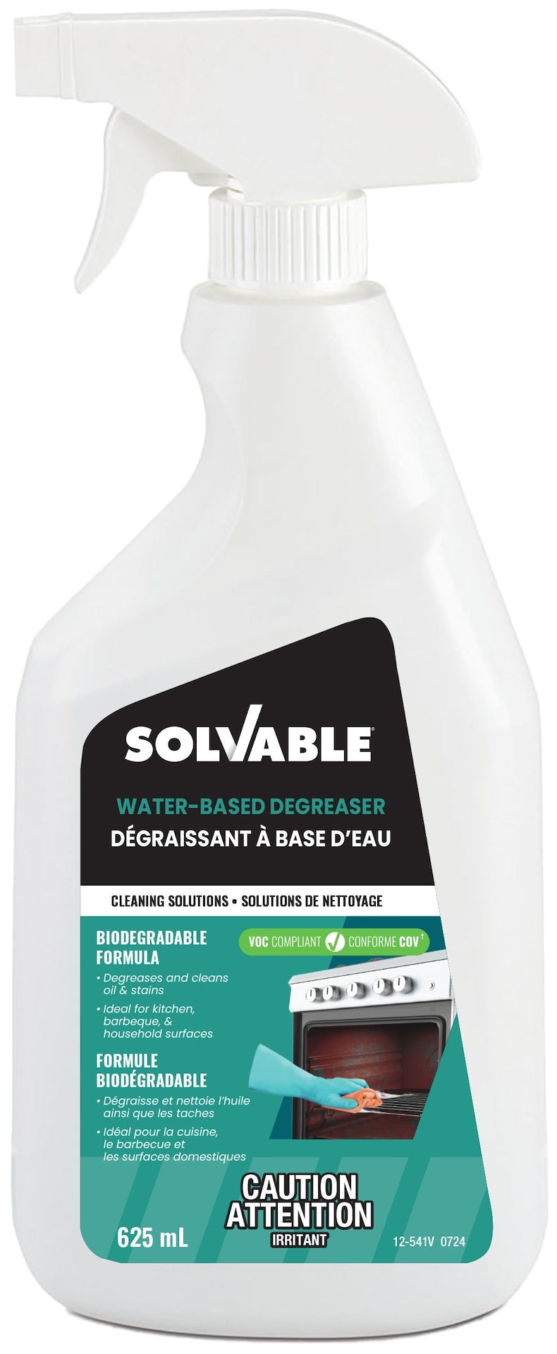 Solvable Water-Based Degreaser, 625-mL L1