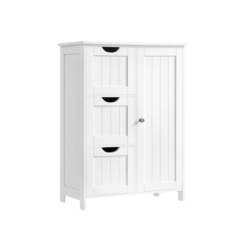Songmics 3-Drawer White Home Cabinet with Adjustable Dividers B3
