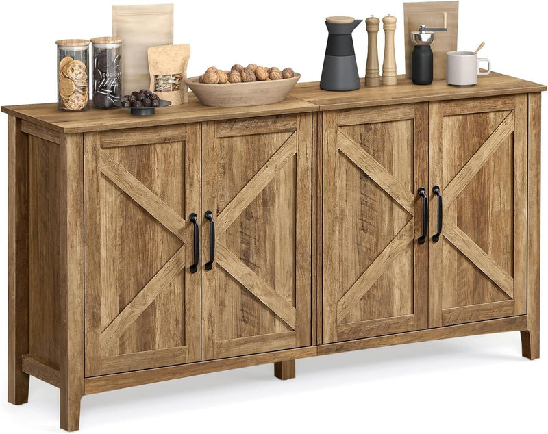 Songmics Home 4-Door Farmhouse Buffet Cabinet K2