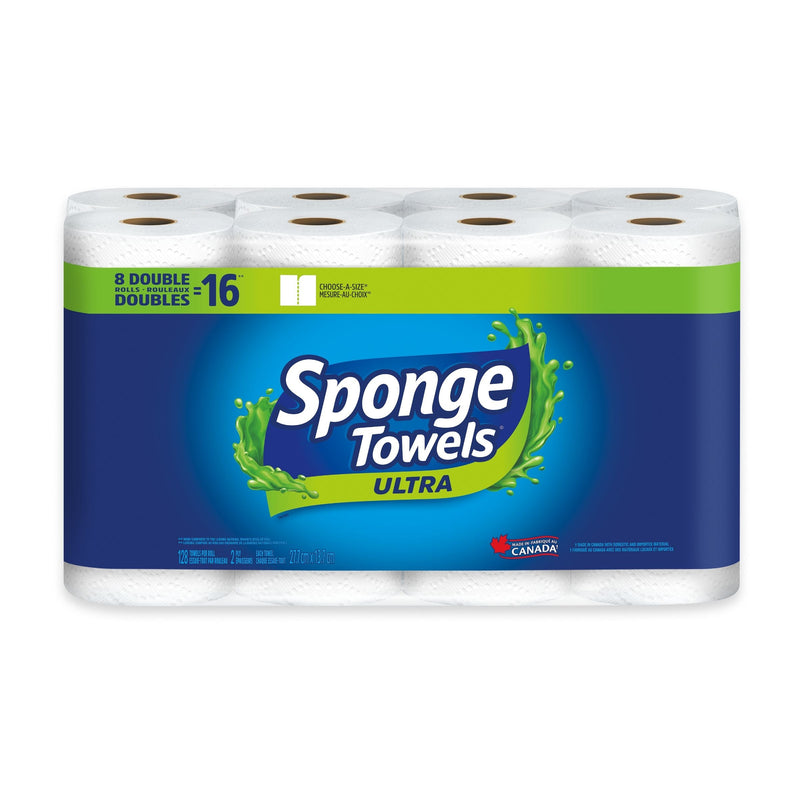 Sponge Towels Ultra Paper Towels, 8=16 rolls W3