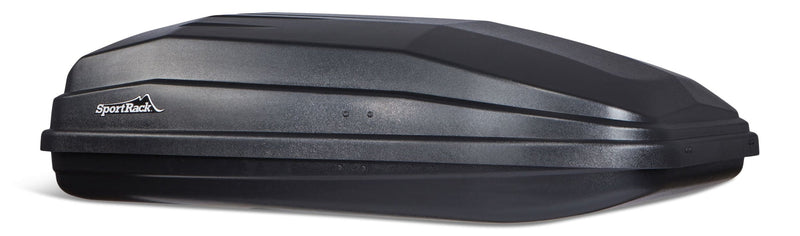 SportRack Vista SR7018 Rectangle-Shaped Roof Top Cargo Box, Lockable, X-Large, Black G0