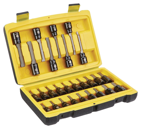 Stanley Professional Grade Black Chrome Hex Bit Socket Set, 27-pc, SAE/Metric L0