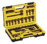 Stanley Professional Grade Black Chrome Socket Set, 70-pc, SAE/Metric