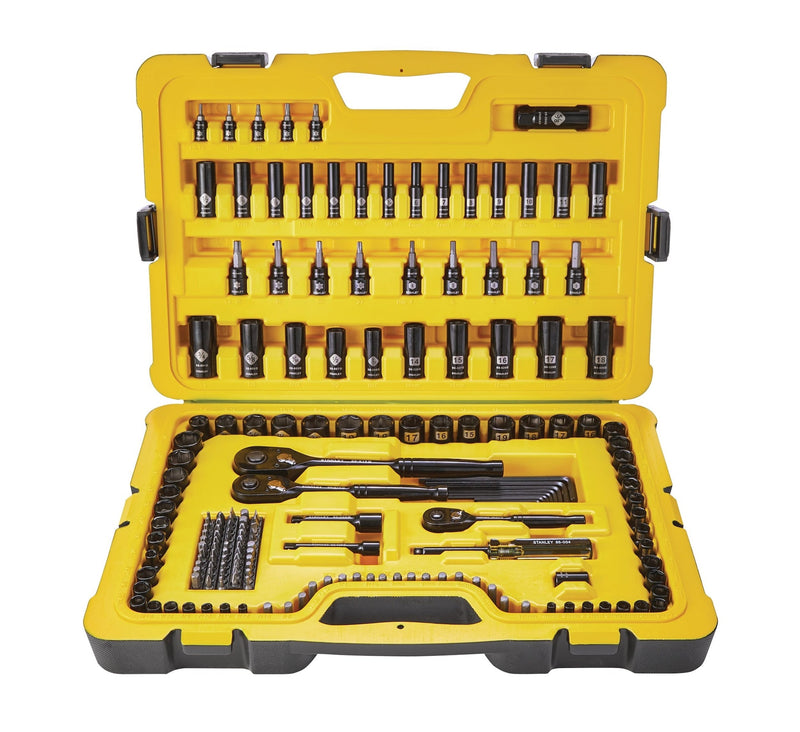 Stanley Professional Grade Black Chrome Socket Set, SAE/Metric, 197-pc G1