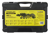 Stanley Professional Grade Black Chrome Socket Set, SAE/Metric, 197-pc