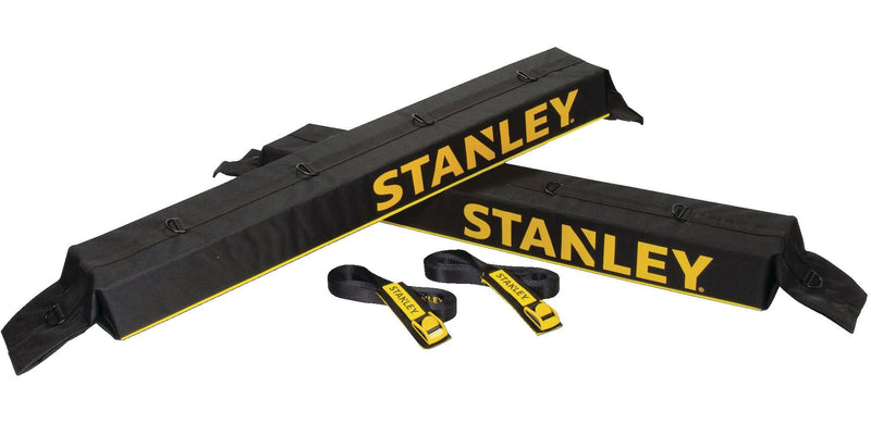 Stanley Roof Top Universal Rack Pad & Luggage Carrier System, Adjustable with 2 Tie-Down Straps, Black D1