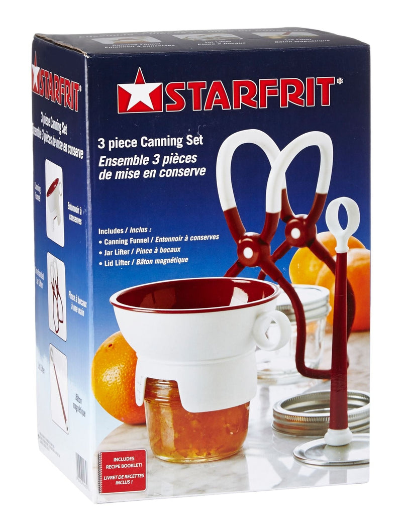 Starfrit Canning Set with Funnel, Jar Lifter and Lid Lifter, 3-pc L5