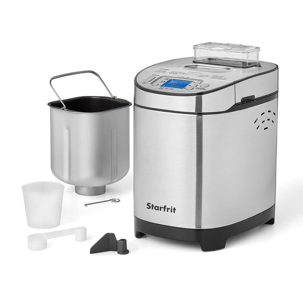 Starfrit Digital Display Breadmaker, Stainless Steel, 2-lb W5