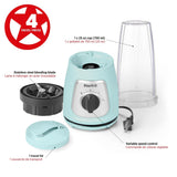 Starfrit Personal Blender with Locking Lid, Light Blue