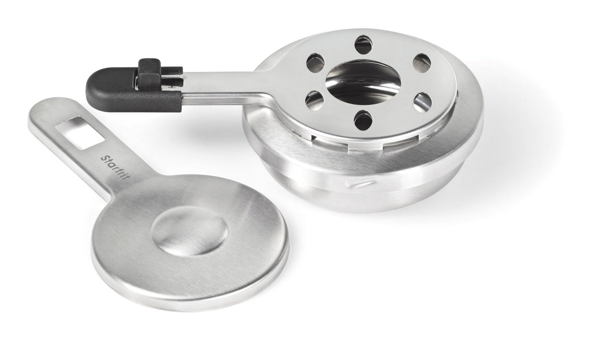 Starfrit Stainless Steel Fondue Burner Set, One-Size, Adjustable, 4-pc